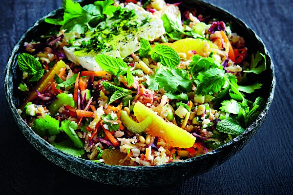 Salade d’orge et de légumes crus | Recette Santé OfficeMed